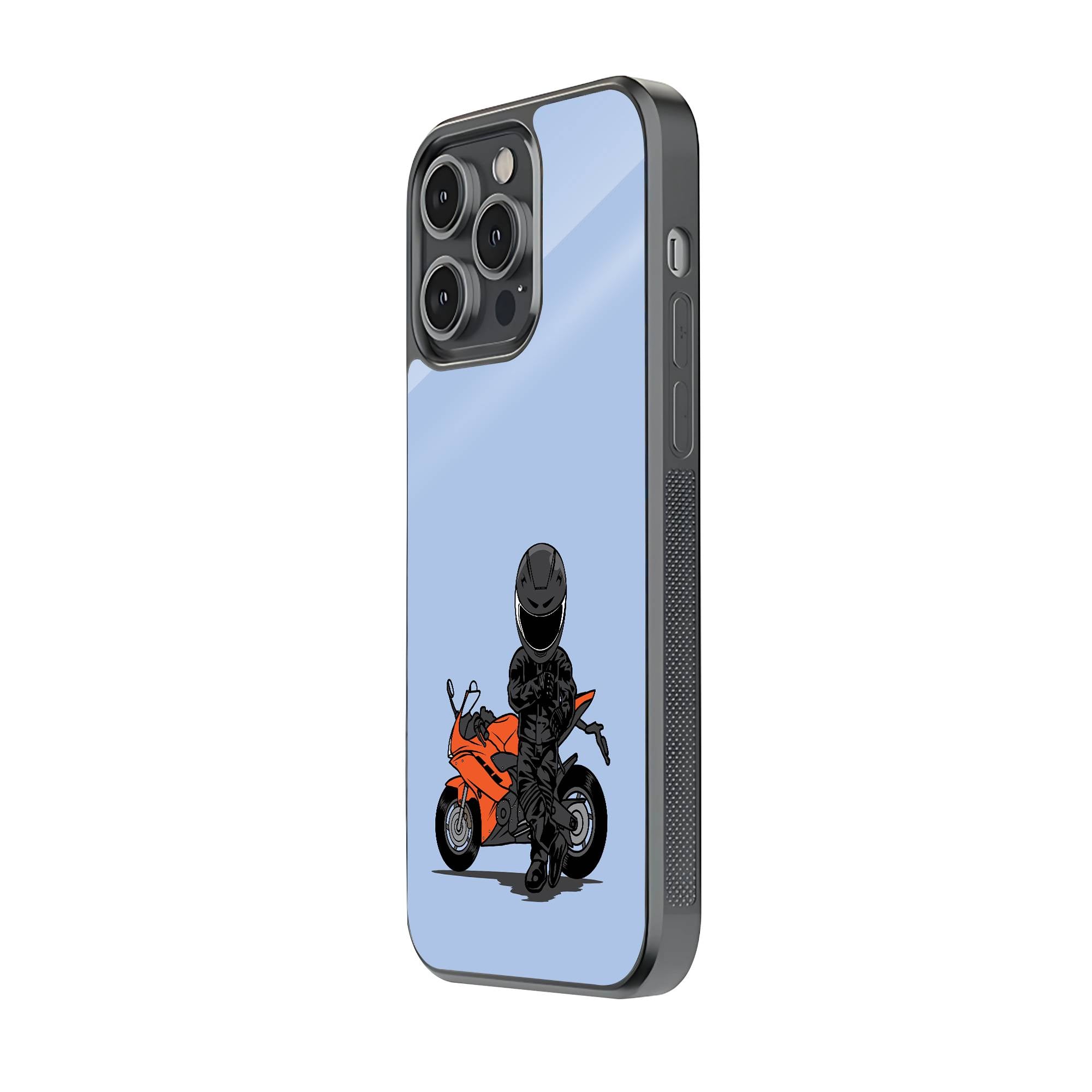 Biker Standing Glass Case Secondary image