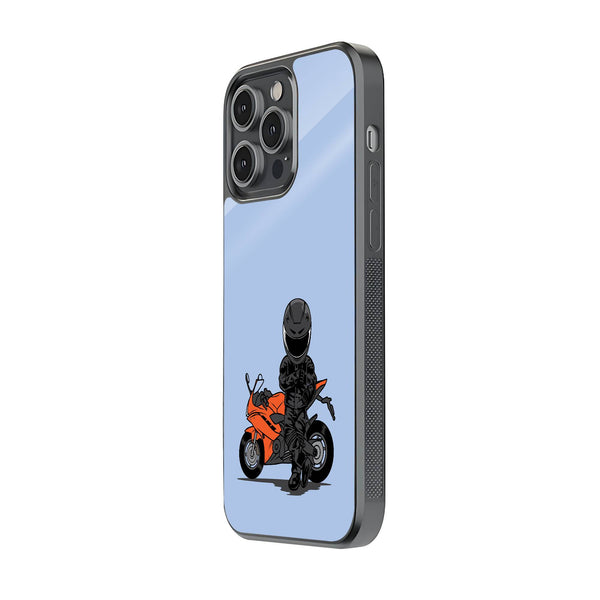 Biker Standing Glass Case image 1