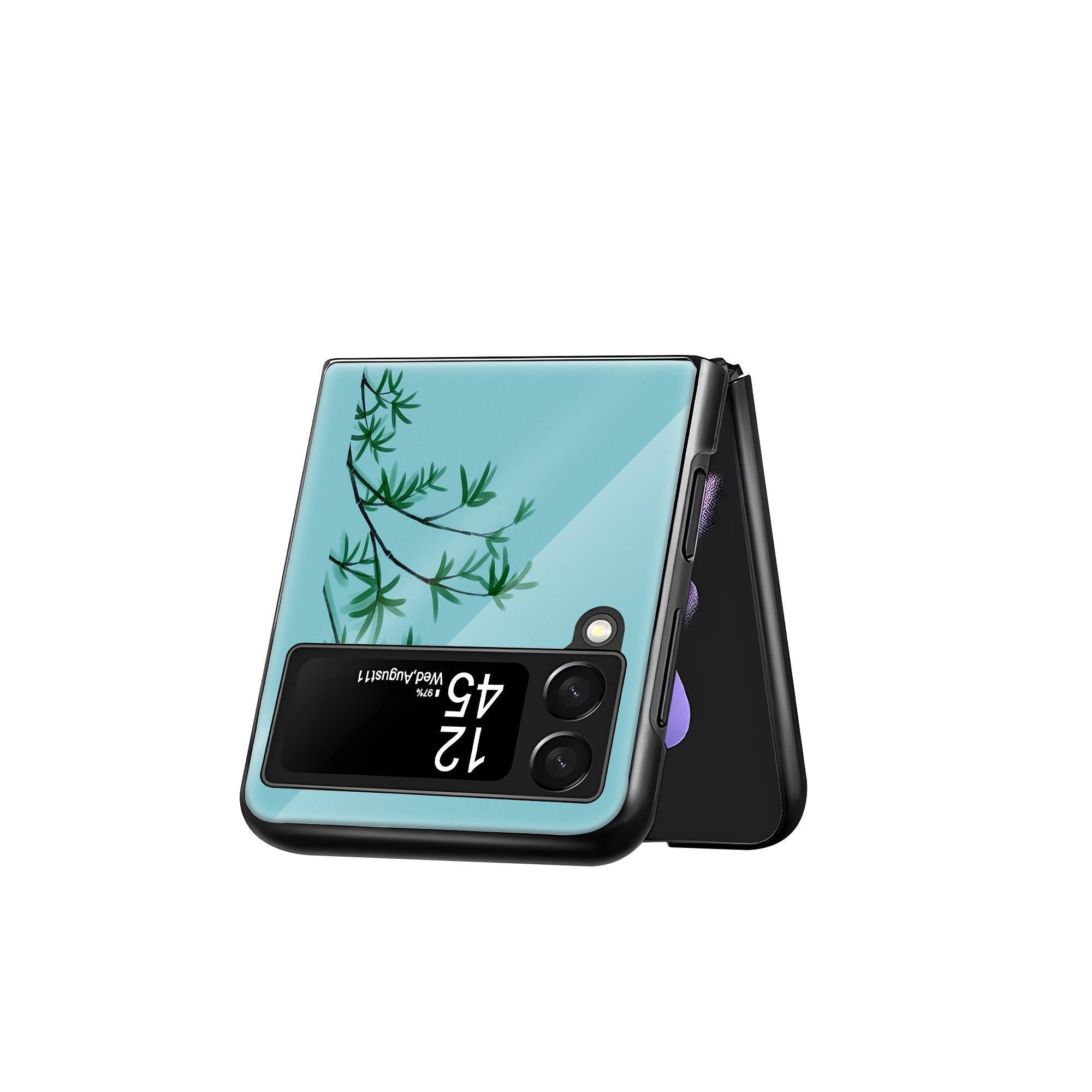 Baby Panda Samsung Z Flip Glass Case image 2