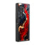 Red-Gold Luxury Marble Samsung Z Fold Glass Case image 0