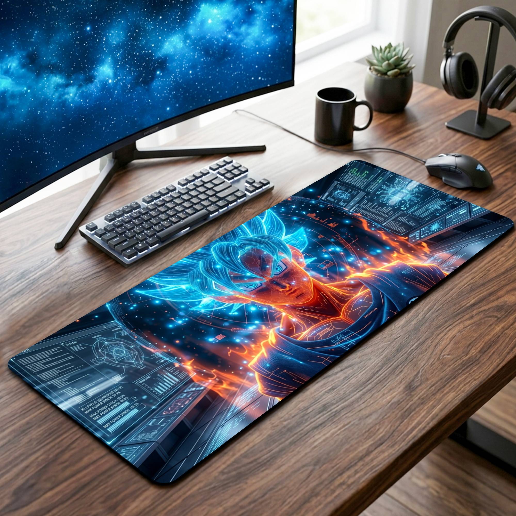Goku Dragon Ball Desk Mat - 12 x 32 Inch image
