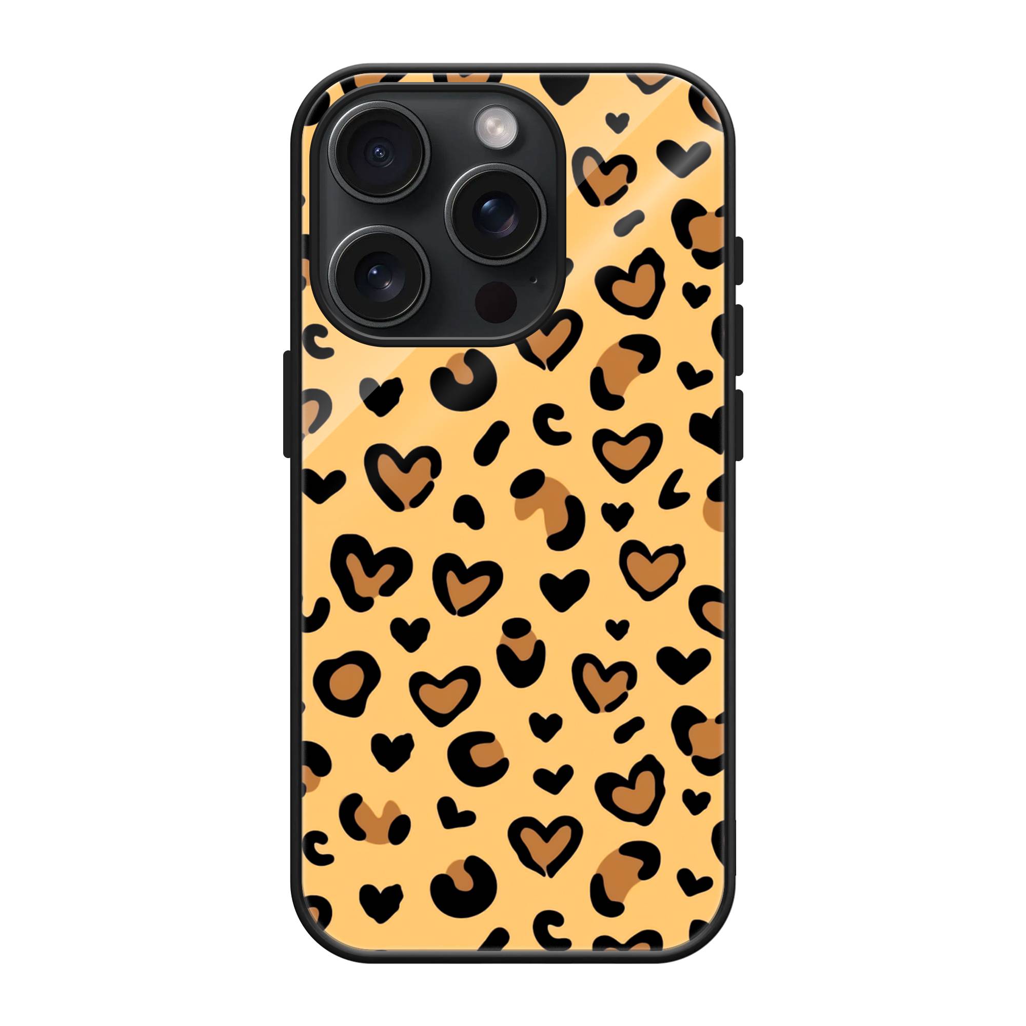 Leopard Hearts Glass Case image 0 Main image