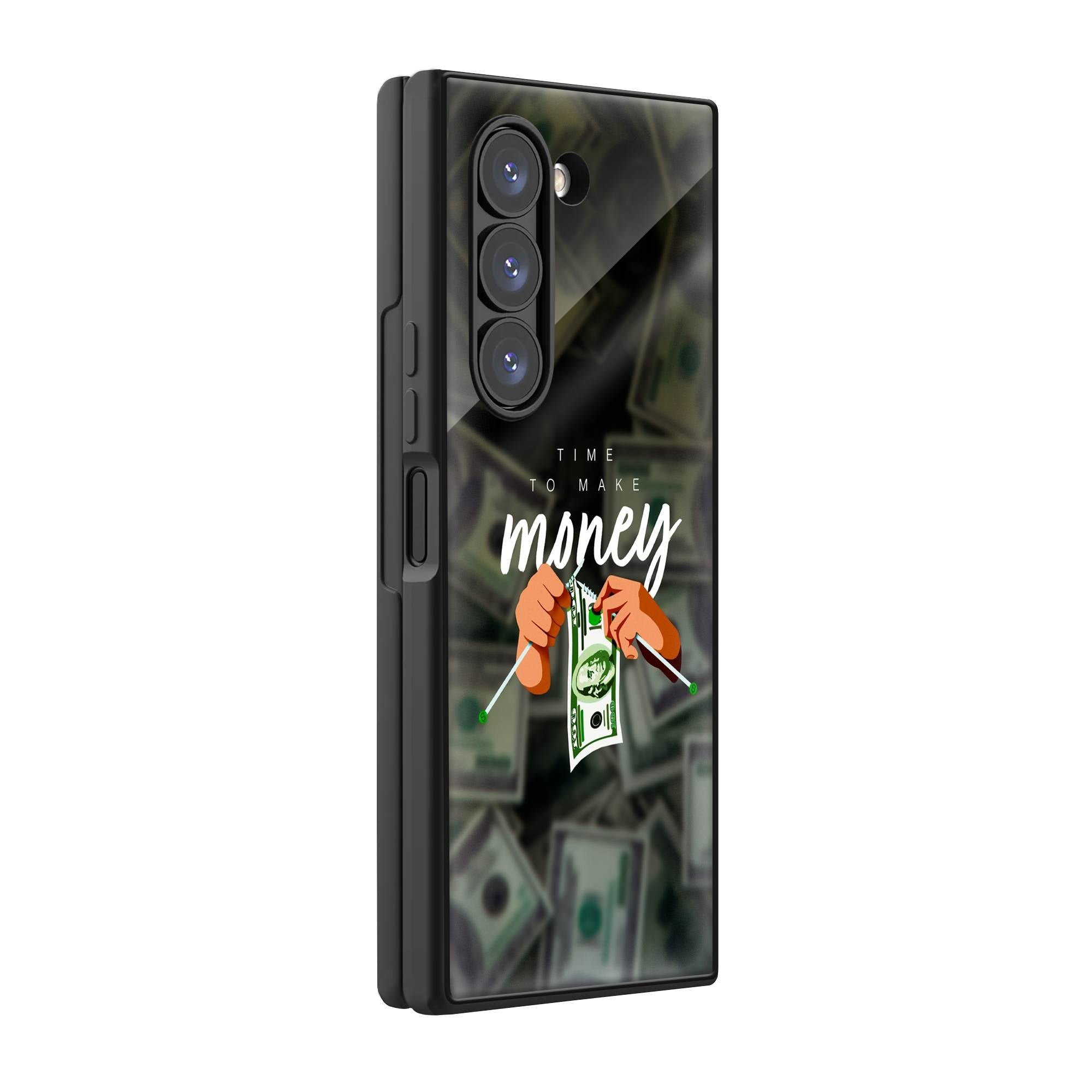 Make Money Samsung Z Fold Glass Case image 0 Main image