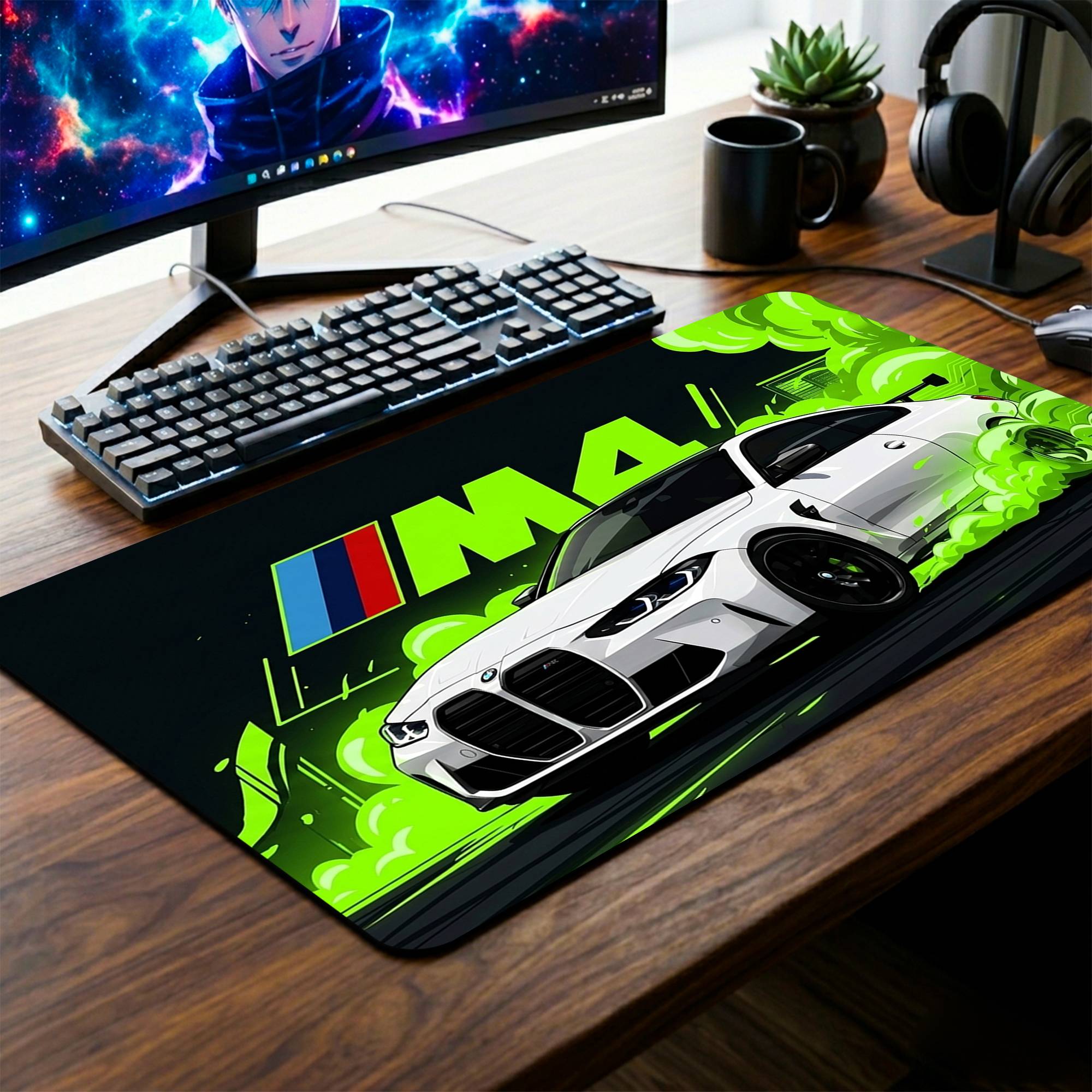 BMW M4 Desk Mat - 14 x 23 Inch image