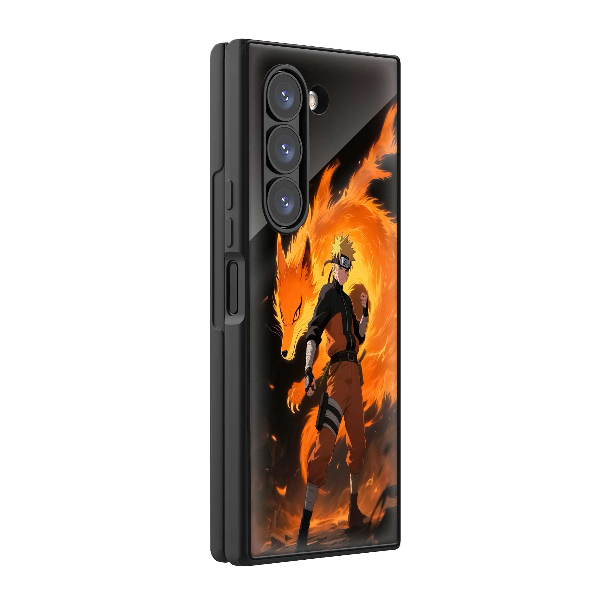 Dynamic Anime Samsung Z Fold Glass Case image 0