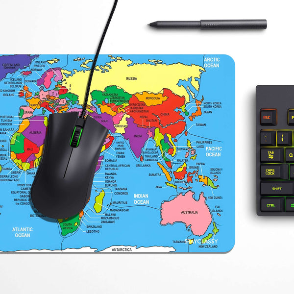 Children World Map Desk Mat image 2