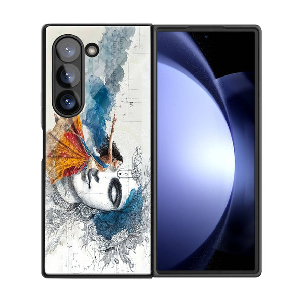 Watercolor Devotion Samsung Z Fold Glass Case image 2