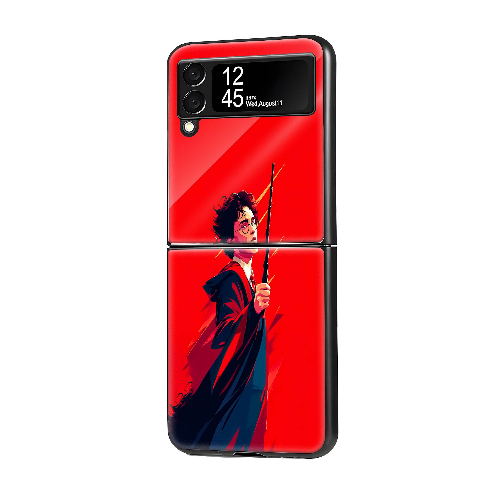 Dynamic Harry Potter Samsung Z Flip Glass Case image 0 Main image