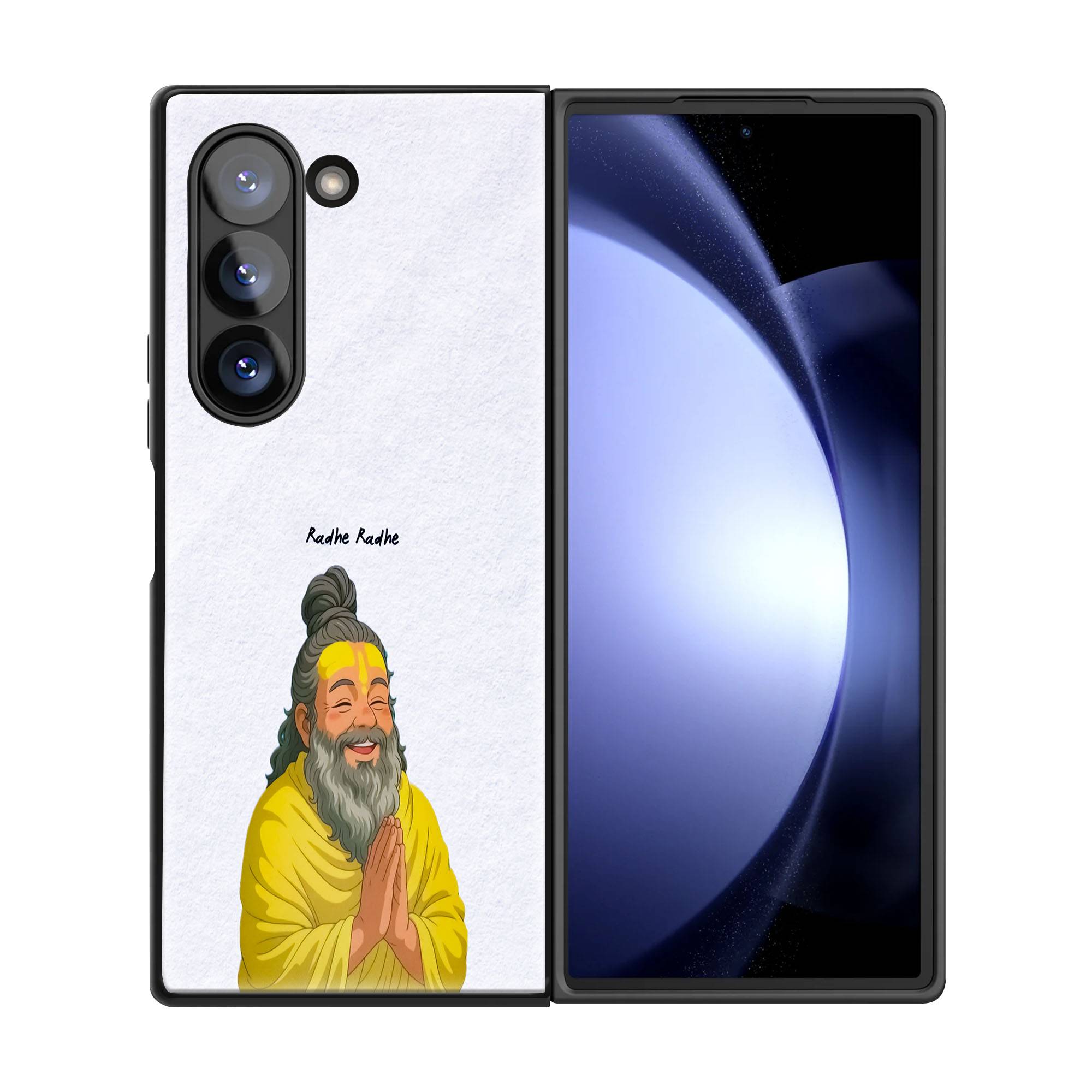 Radhe Radhe Samsung Z Fold Glass Case image 2