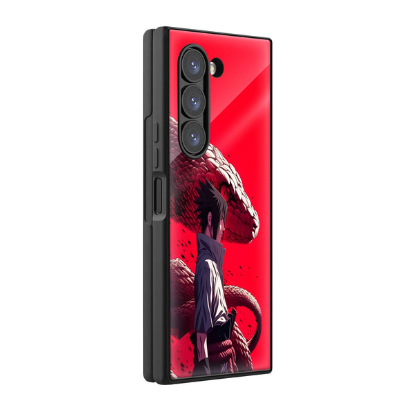 Sasuke Uchiha Samsung Z Fold Glass Case image 0
