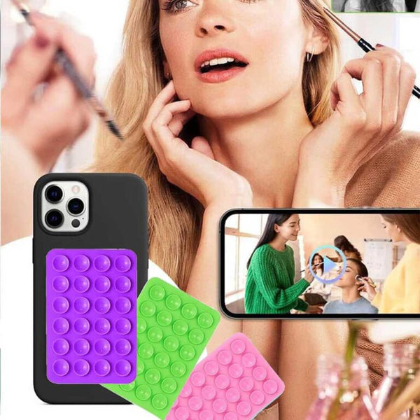 Silicone Sticky Grip Phone Holder – Multicolor