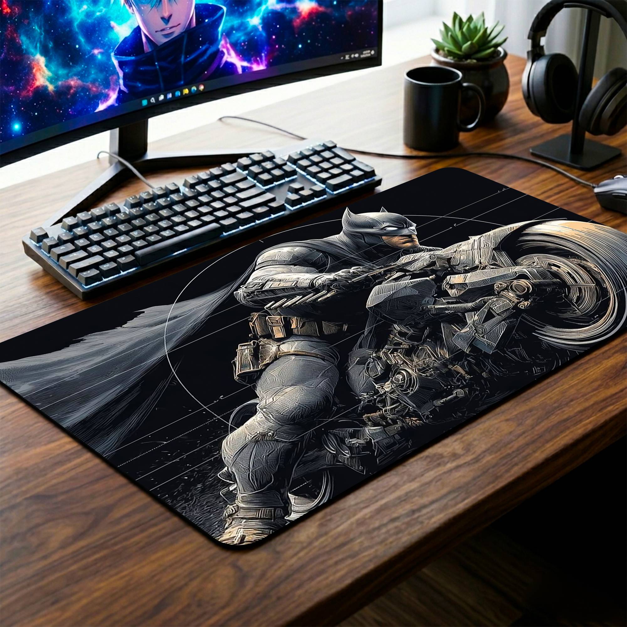 Batcycle Desk Mat - 14 x 23 Inch image