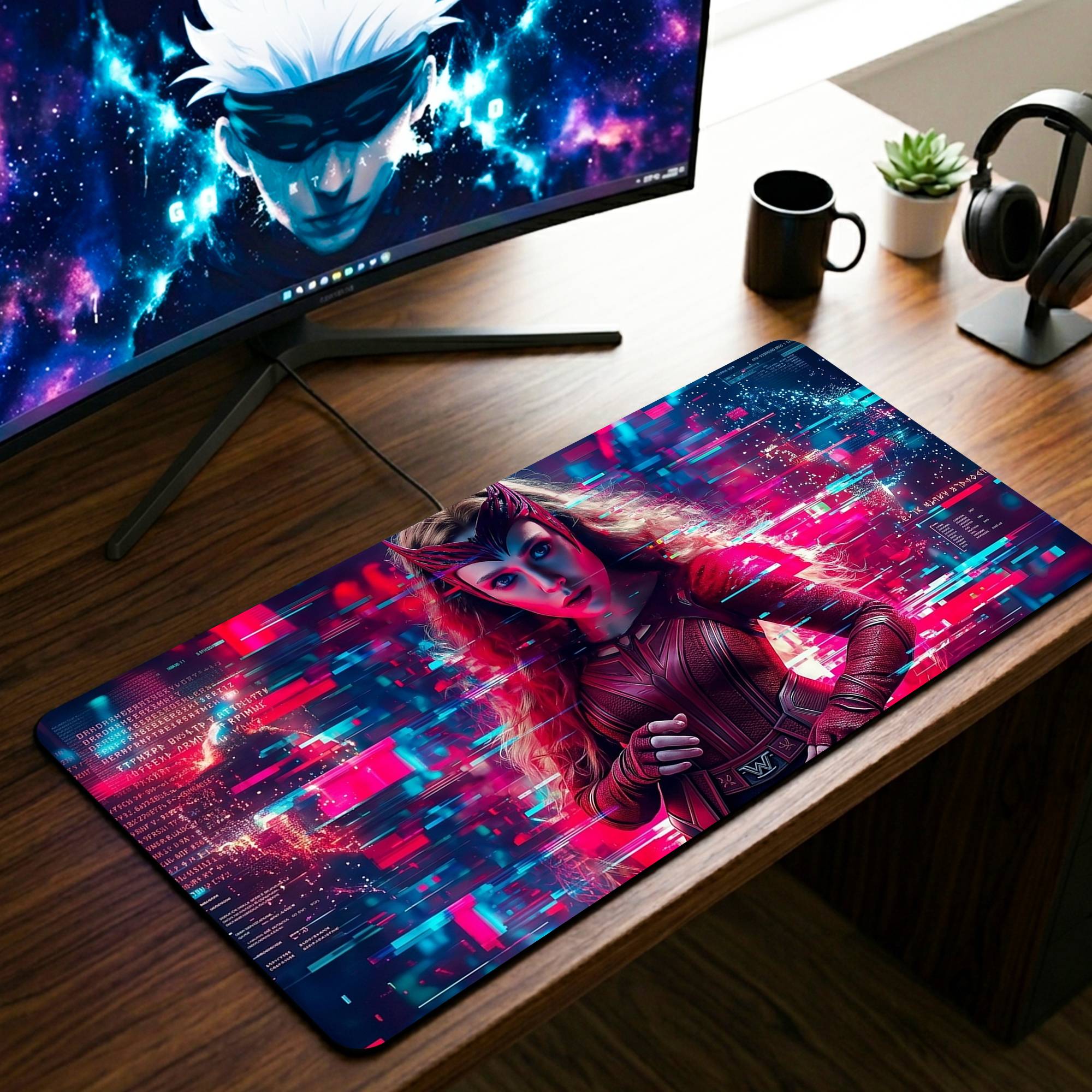 Wanda Maximoff Desk Mat - 11 x 23 Inch image