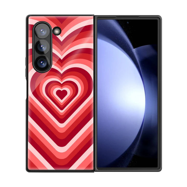 Red Choco Samsung Z Fold Glass Case image 2