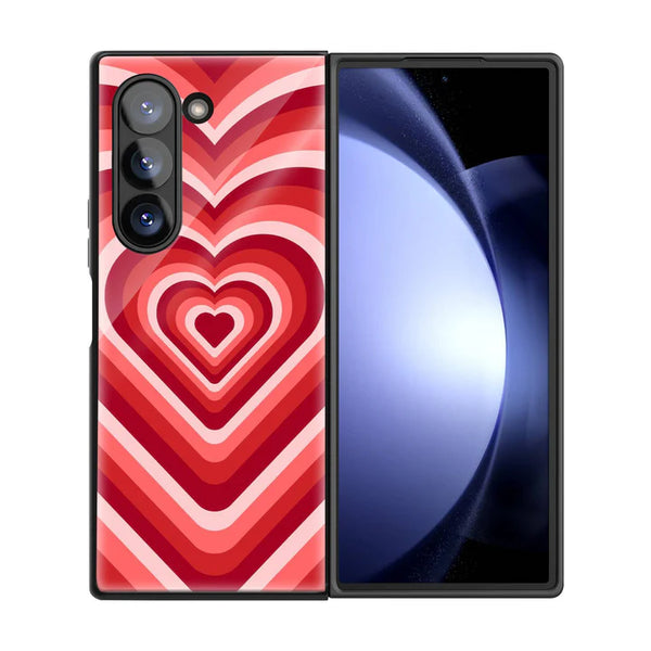Red Choco Samsung Z Fold Glass Case image 2