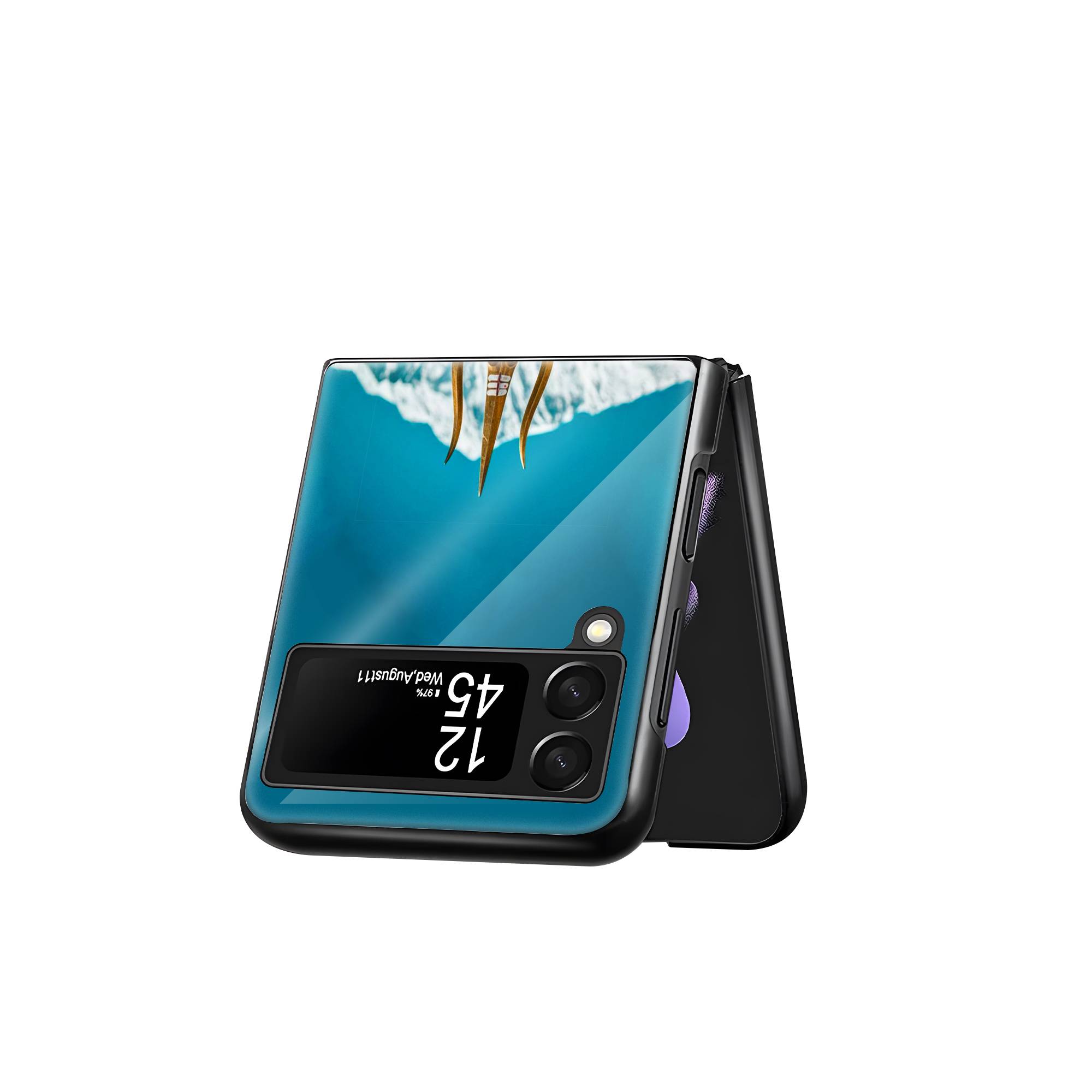 Trishul Shakti Samsung Z Flip Glass Case image 2