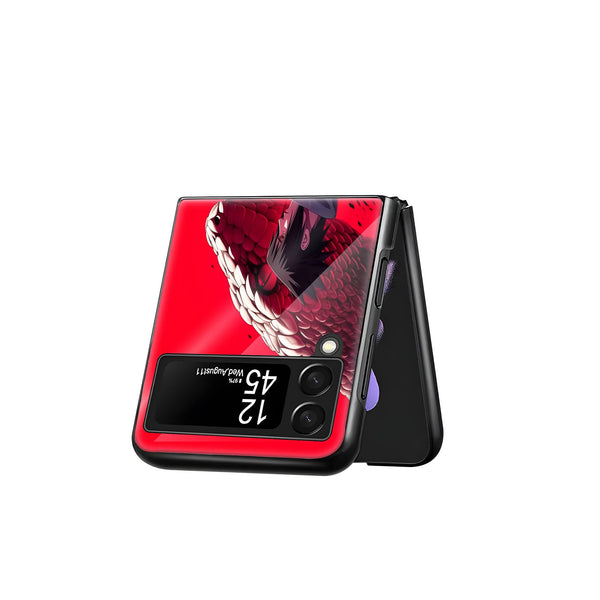 Sasuke Uchiha Samsung Z Flip Glass Case image 2