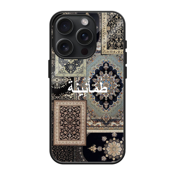 Midnight Mosaic Rug Glass Name Case image 0
