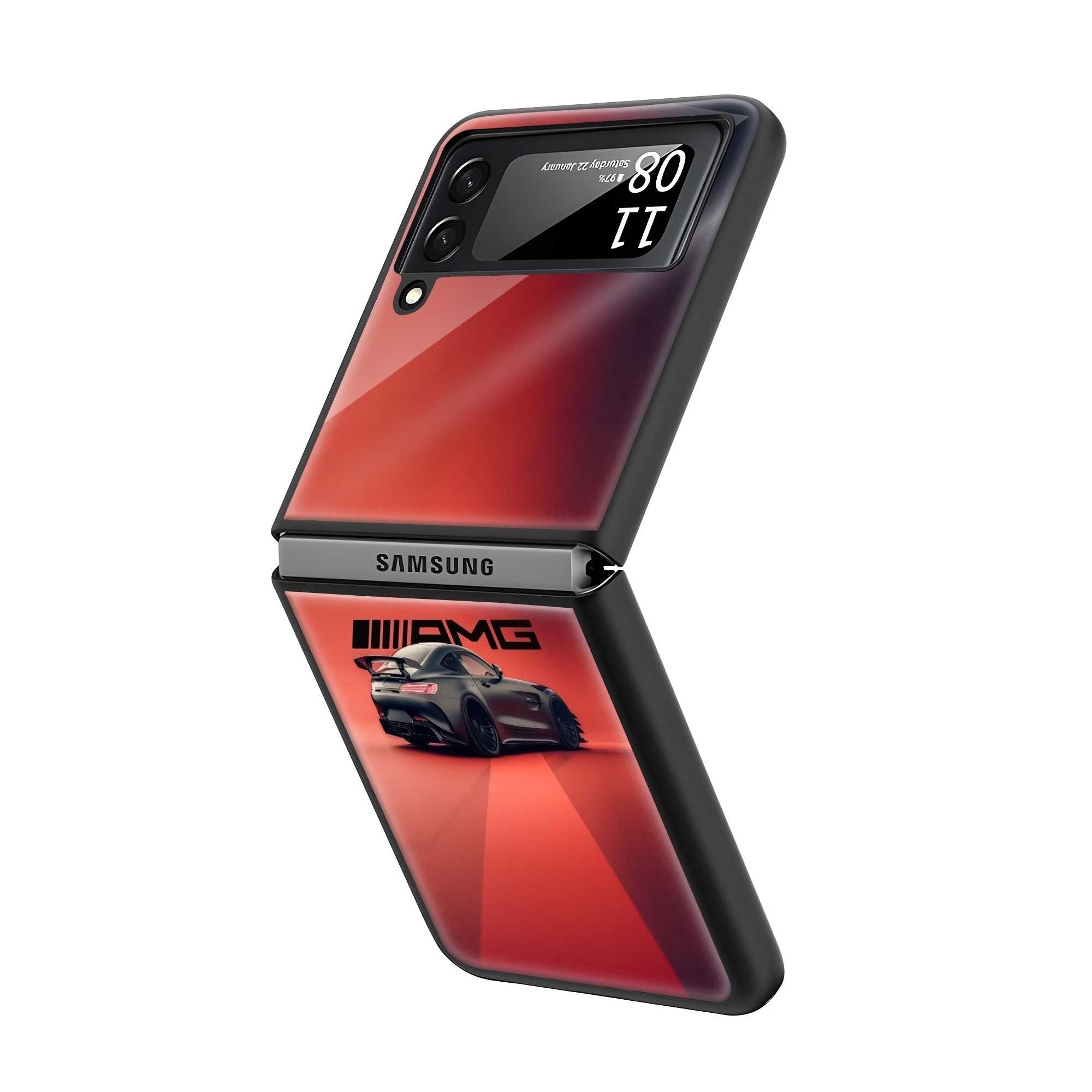 Mercedes Samsung Z Flip Glass Case Secondary image