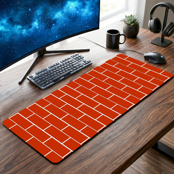 Wall Pattern Desk Mat - 12 x 32 Inch image