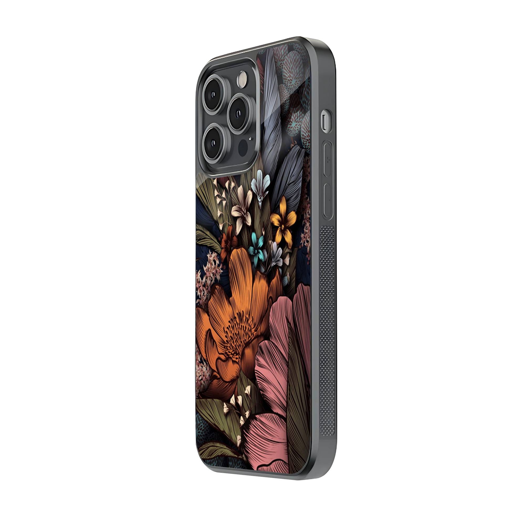 Vintage Floral Pattern Glass Case Secondary image