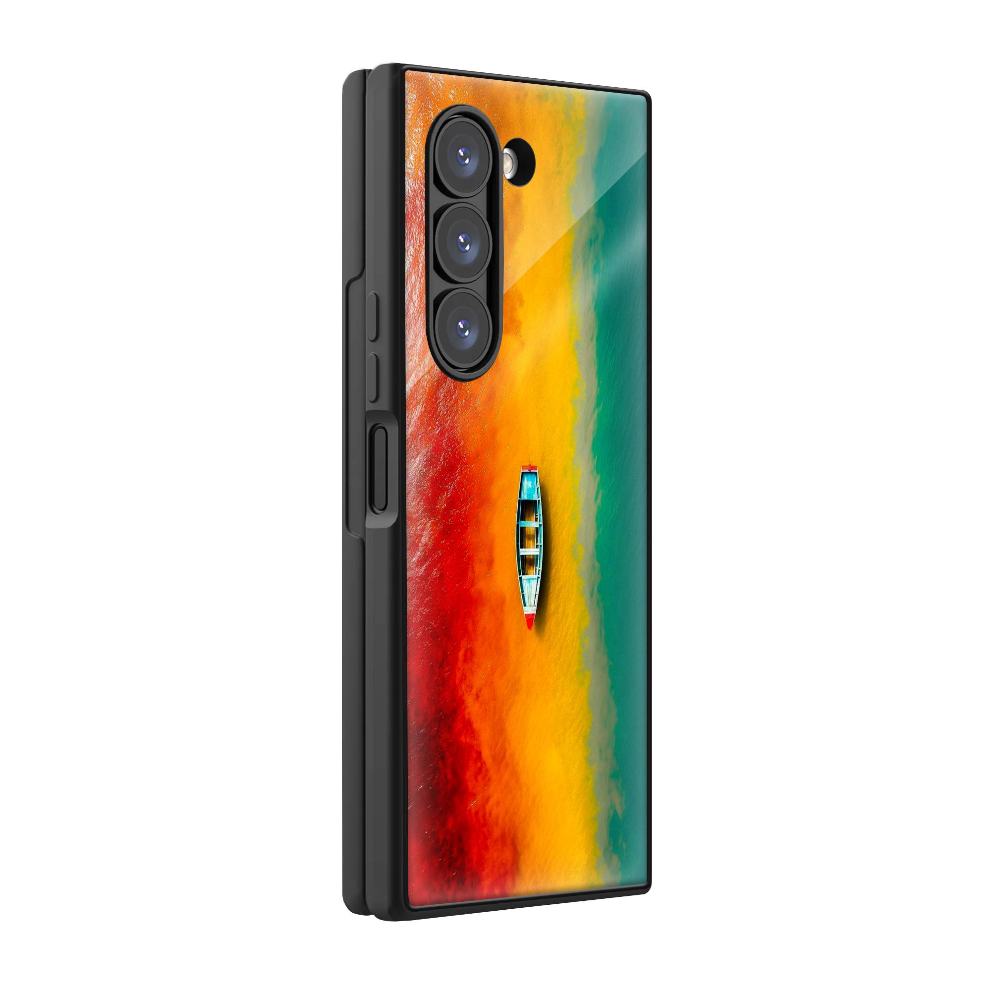 Rainbow Beach Samsung Z Fold Glass Case image 0 Main image