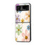 Abstract Floral Samsung Z Flip Glass Case image 0