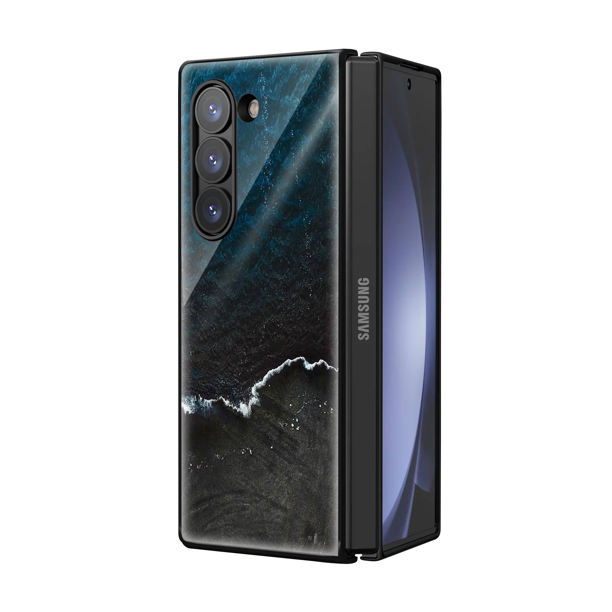 Beach Ocean Mood Samsung Z Fold Glass Case Secondary image
