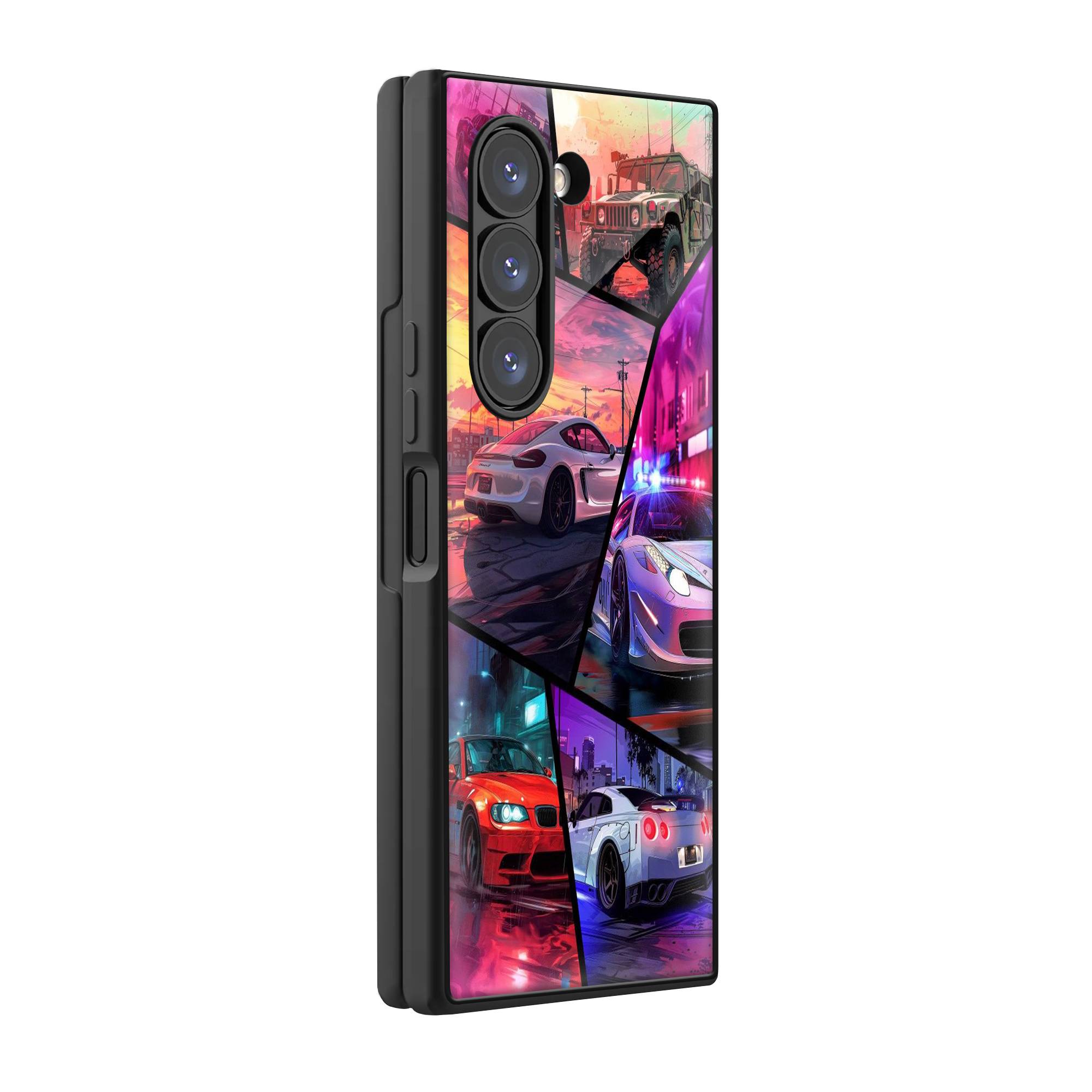 GTA Cars Samsung Z Fold Glass Case image 0 Main image