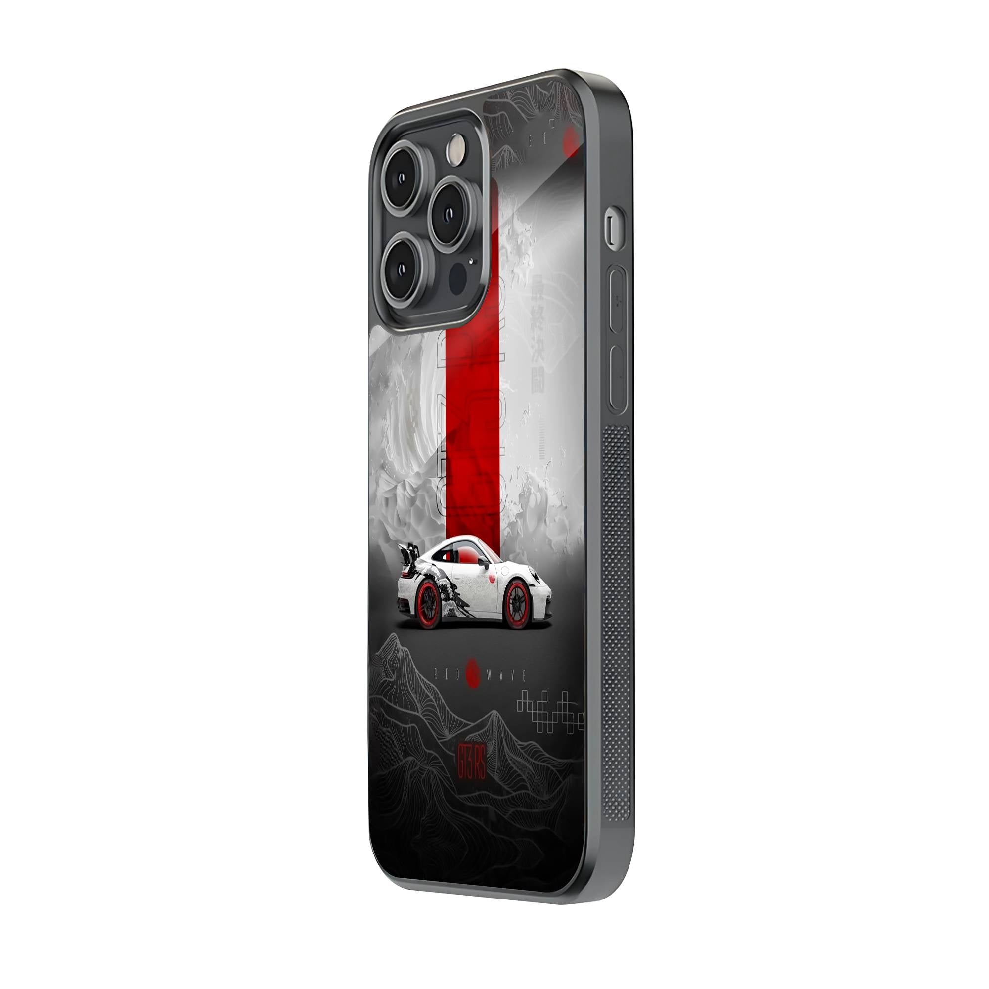 Red Wave Glass Case Secondary image