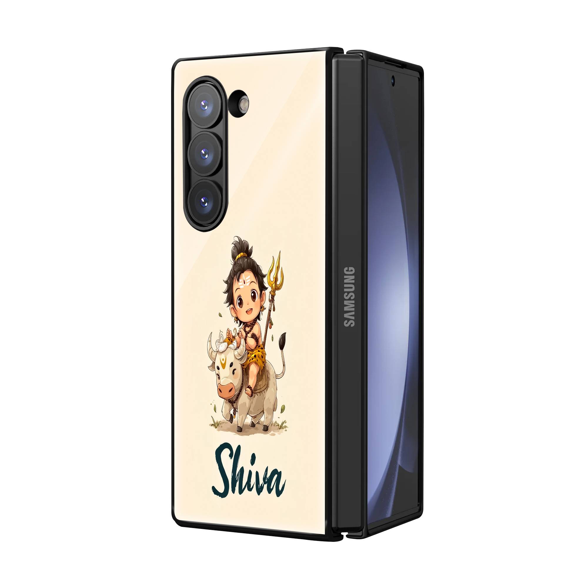 Little Shiva Samsung Z Fold Glass Case Secondary image