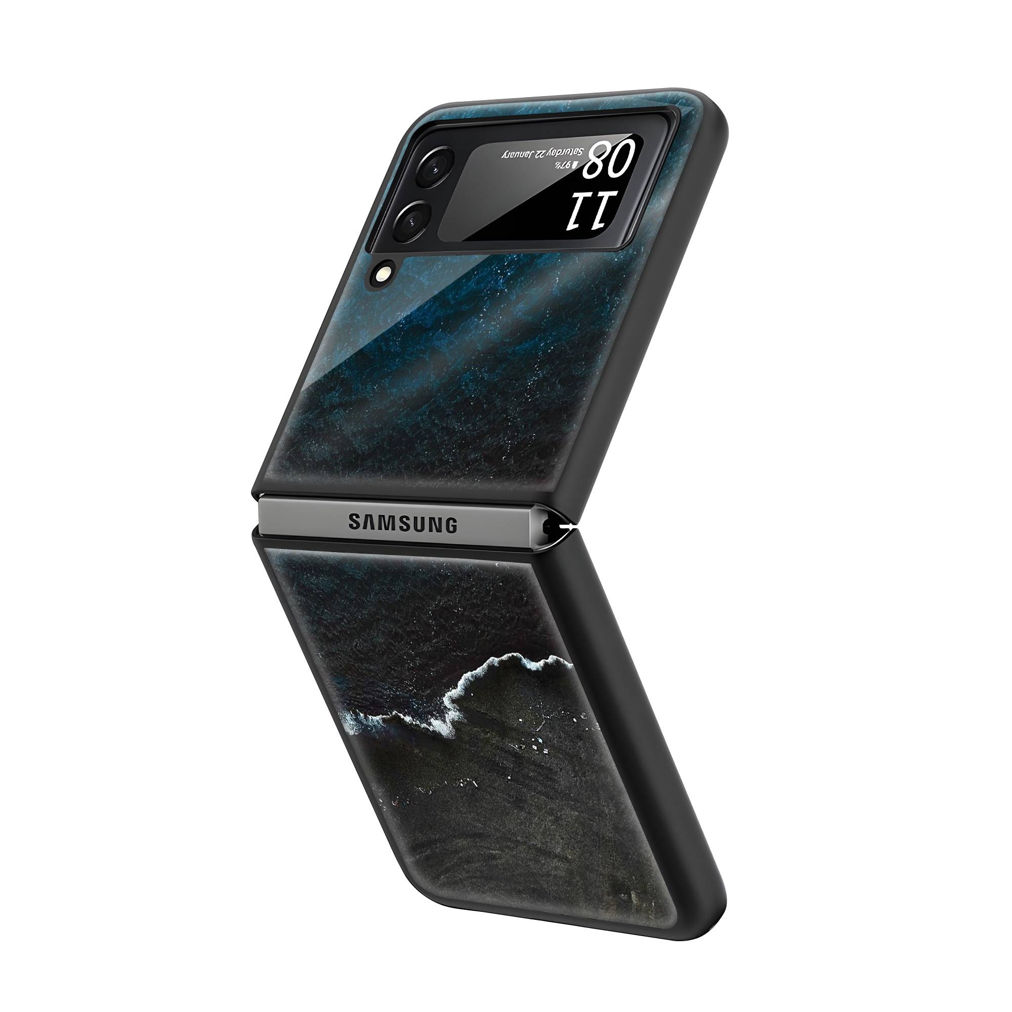 Beach Ocean Mood Samsung Z Flip Glass Case Secondary image