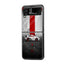 Red Wave Samsung Z Flip Glass Case image 0