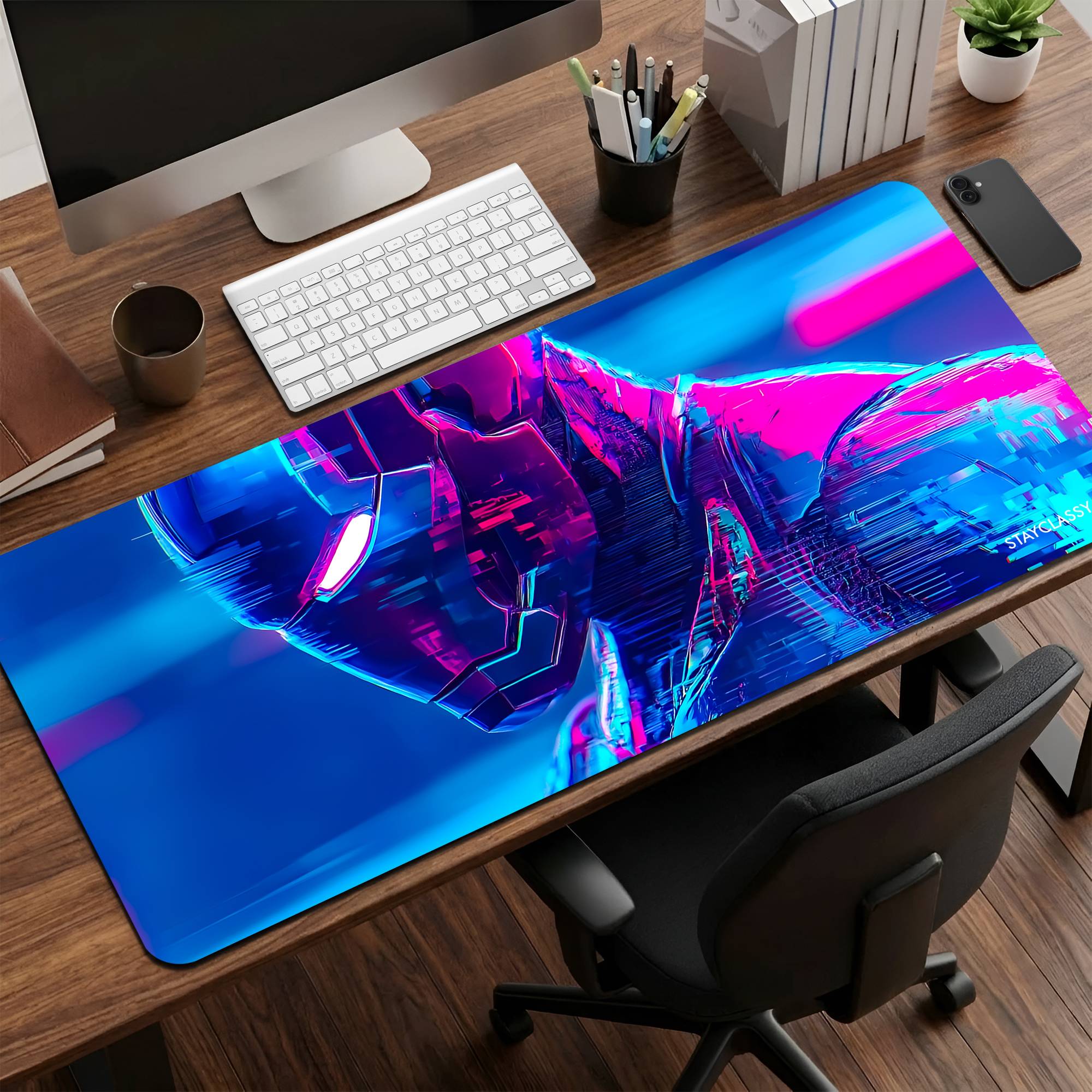 Cyber Iron Man Desk Mat image 0