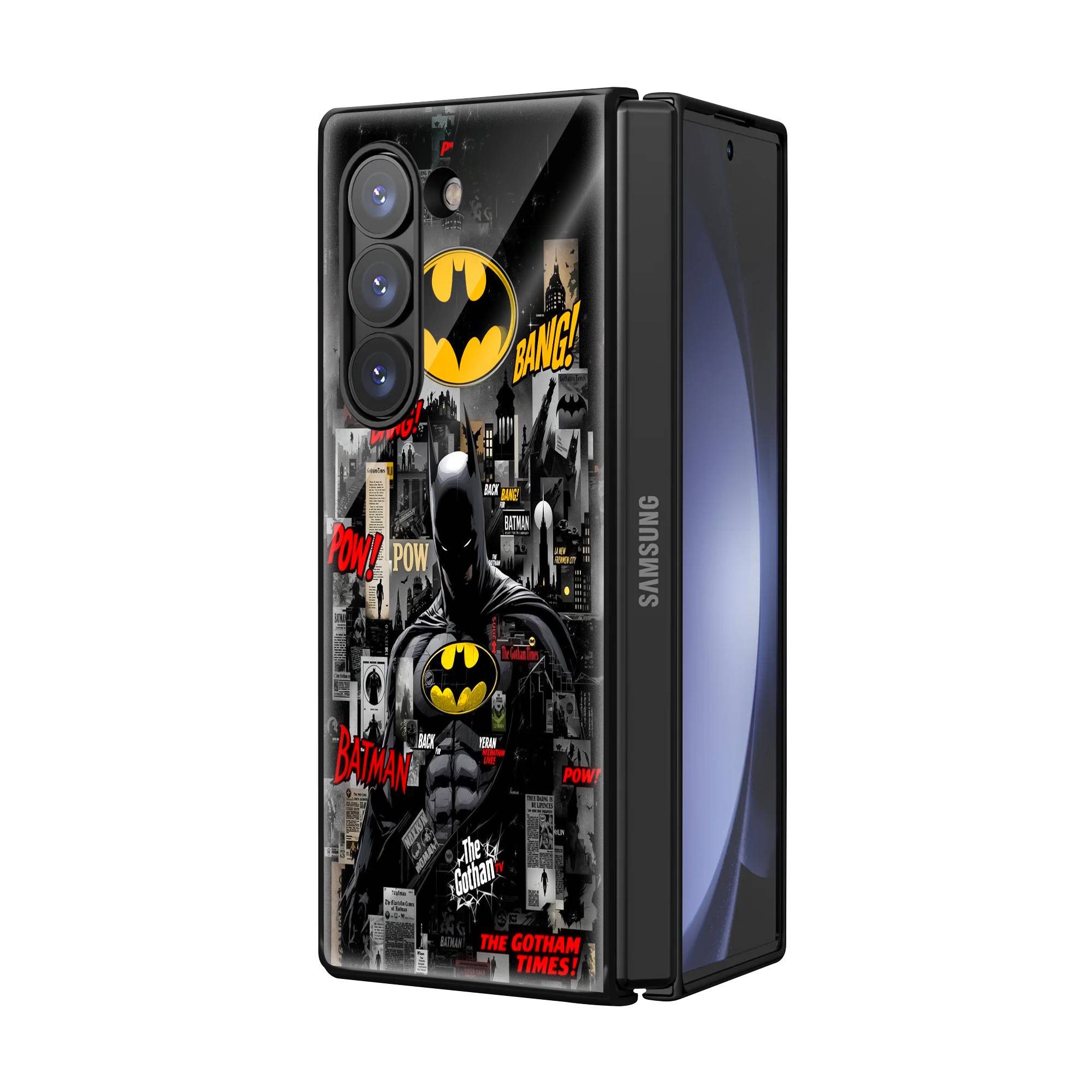 Batman Comic Book Samsung Z Fold Glass Case Secondary image