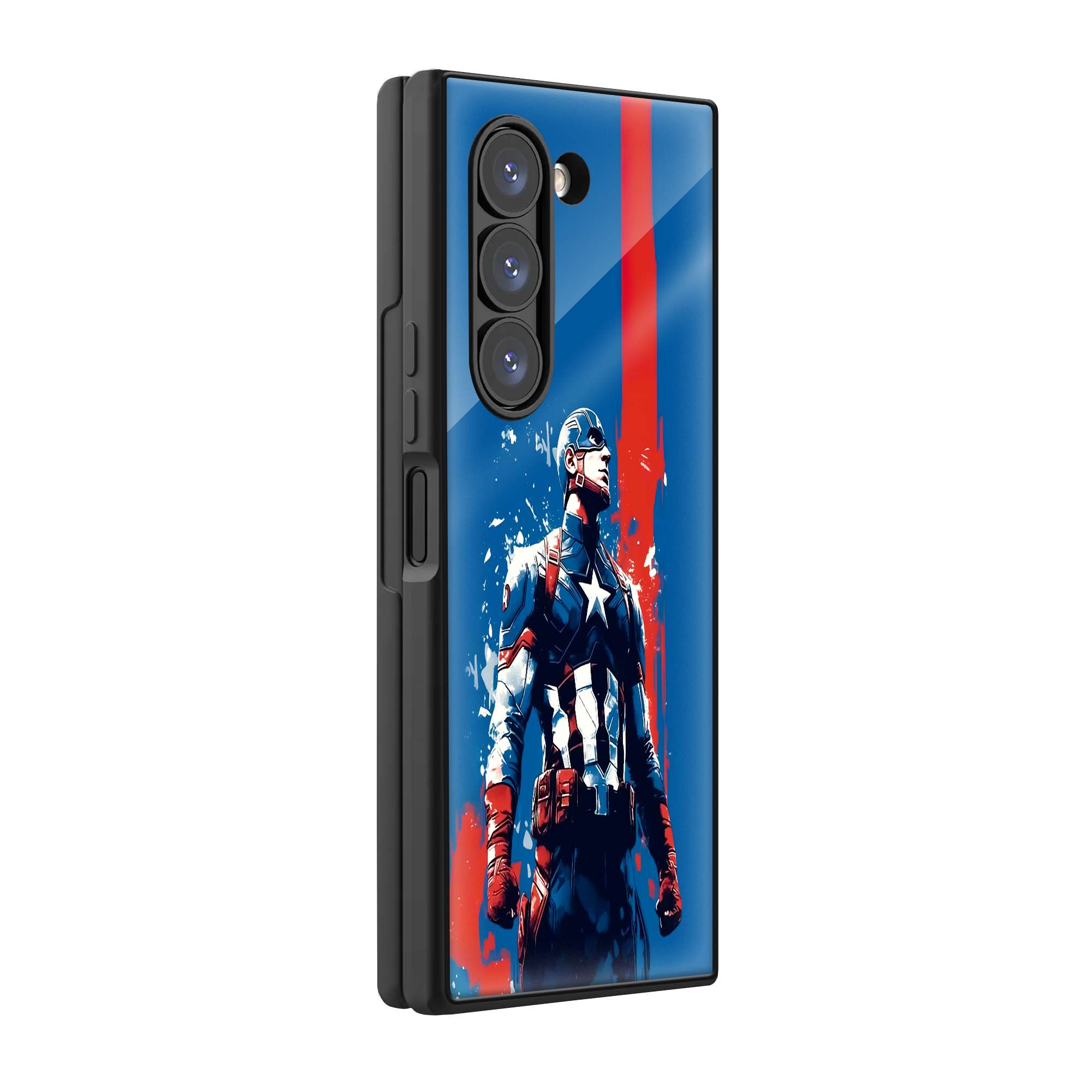 Captain America Samsung Z Fold Glass Case image 0 Main image
