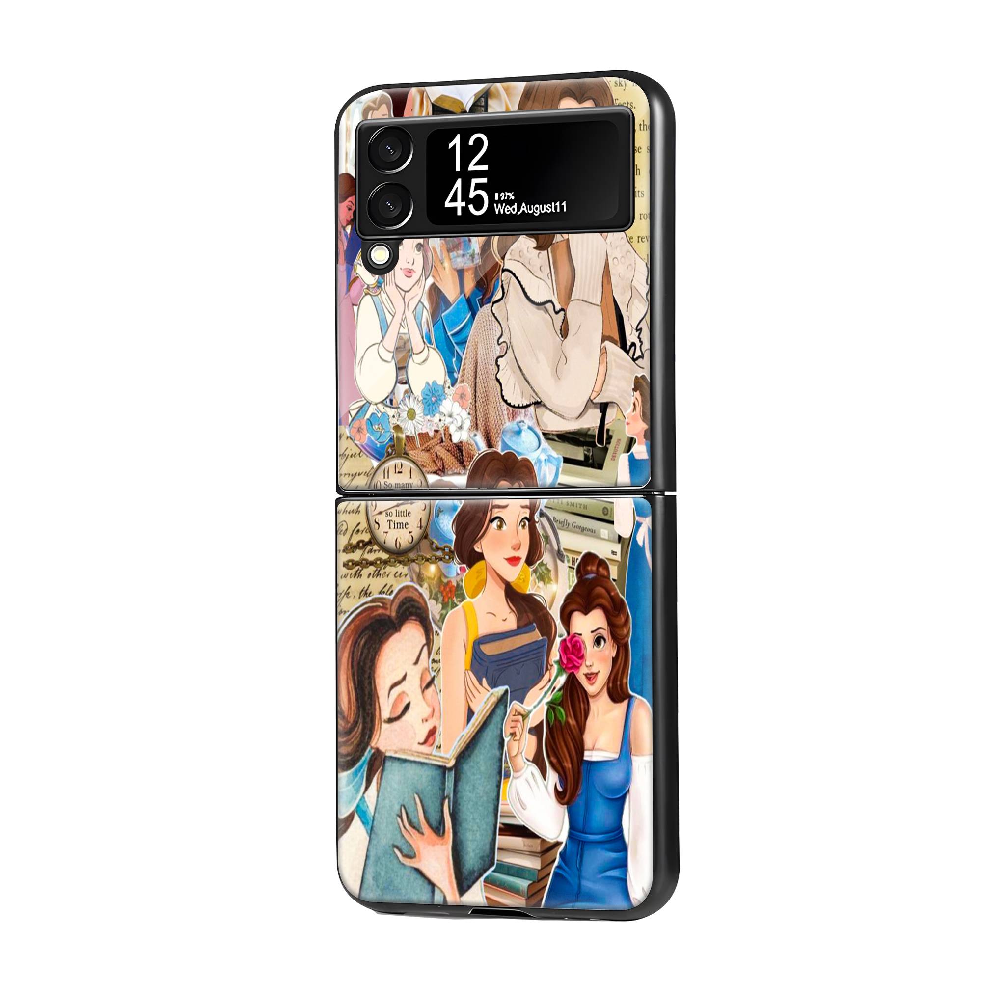 Princess Belle Samsung Z Flip Glass Case image 0 Main image