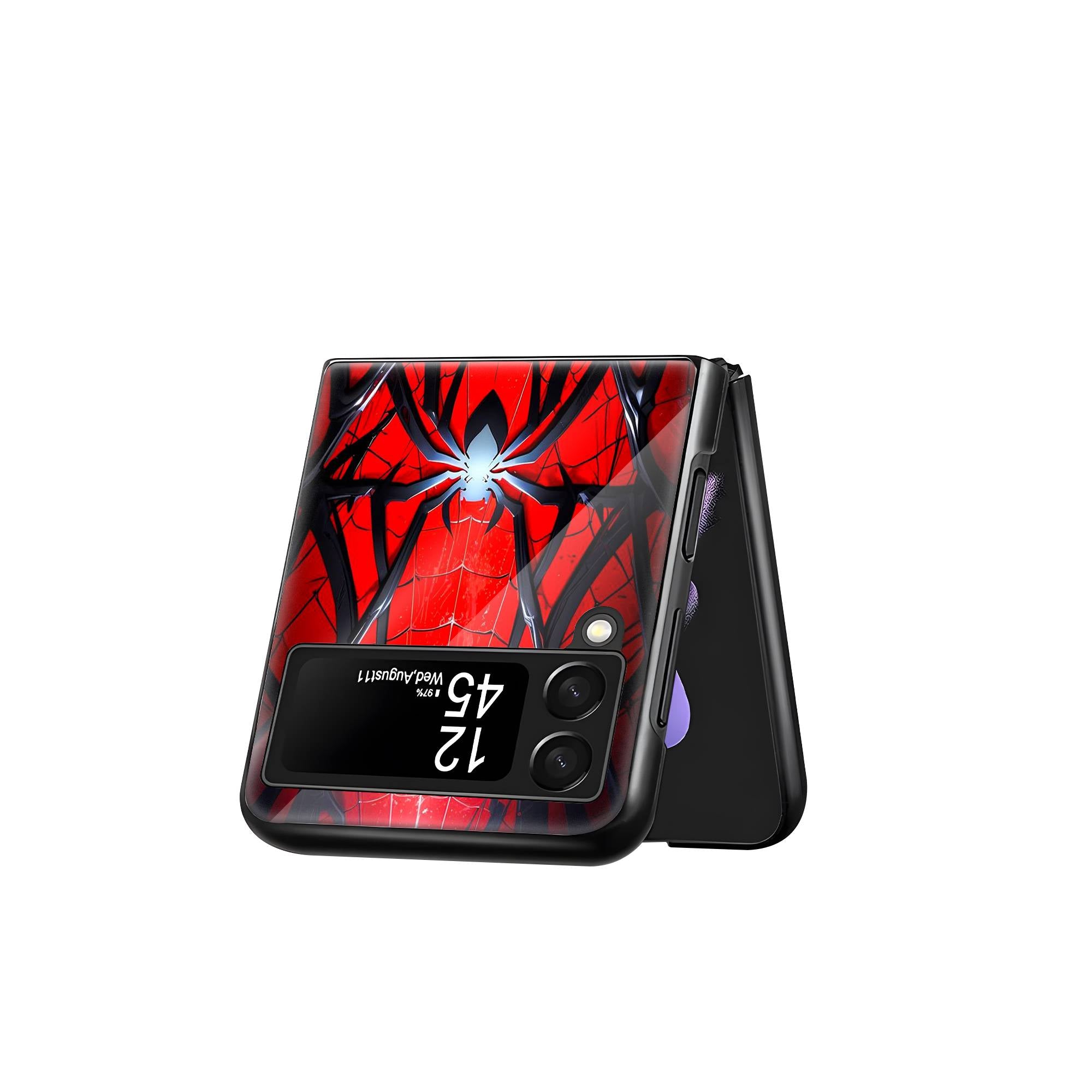 Spider-Man’s Web Samsung Z Flip Glass Case image 2