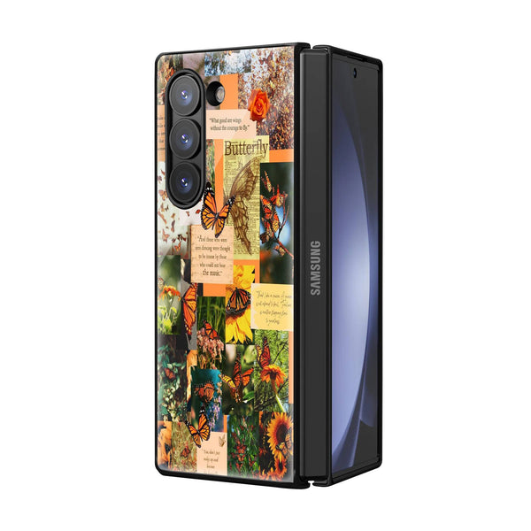 Butterfly Aesthetic Samsung Z Fold Glass Case image 1