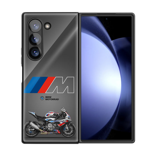BMW Bike Samsung Z Fold Glass Case image 2