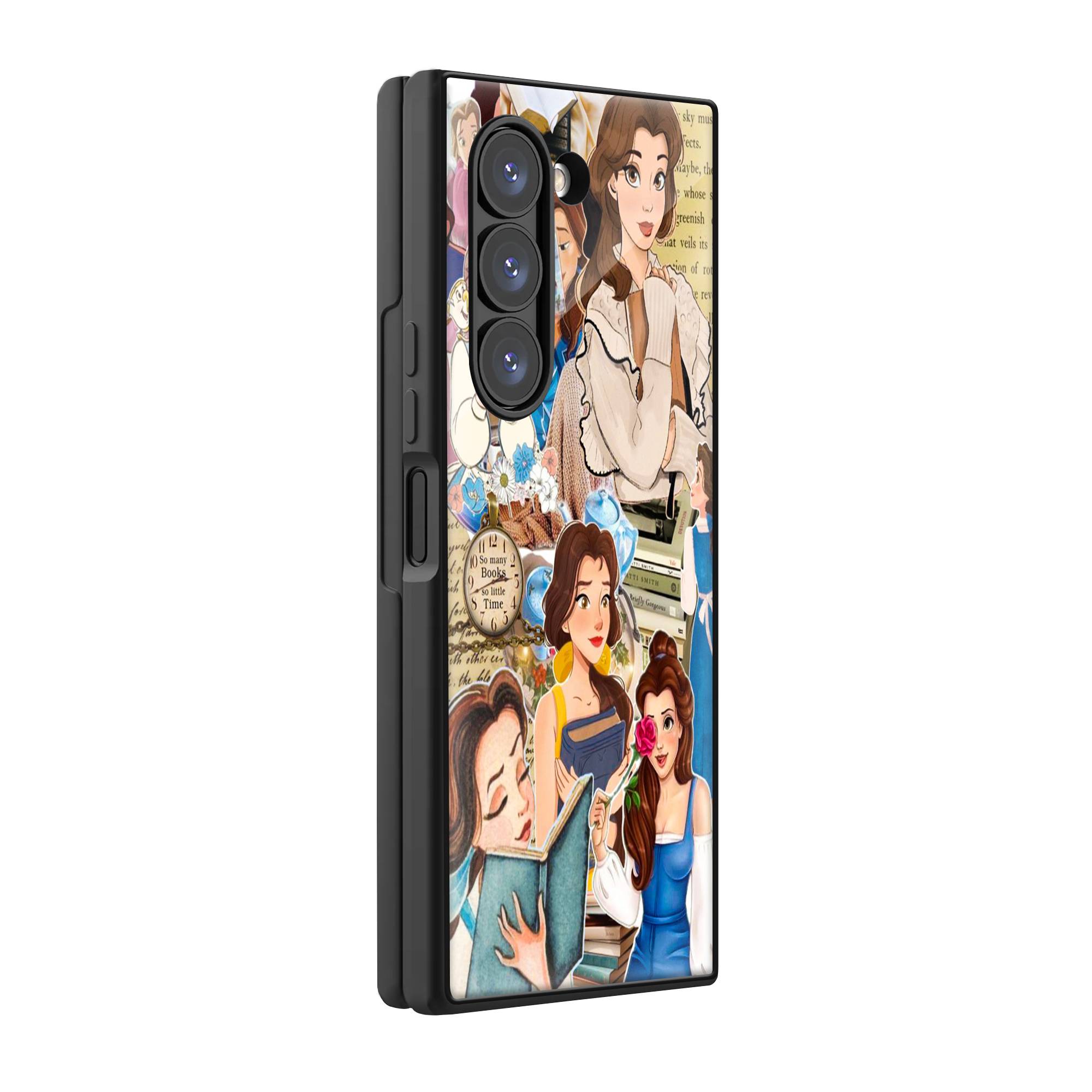 Princess Belle Samsung Z Fold Glass Case image 0 Main image