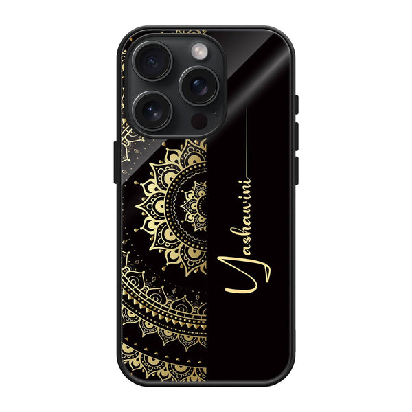 Golden Aura Glass Name Case image 0