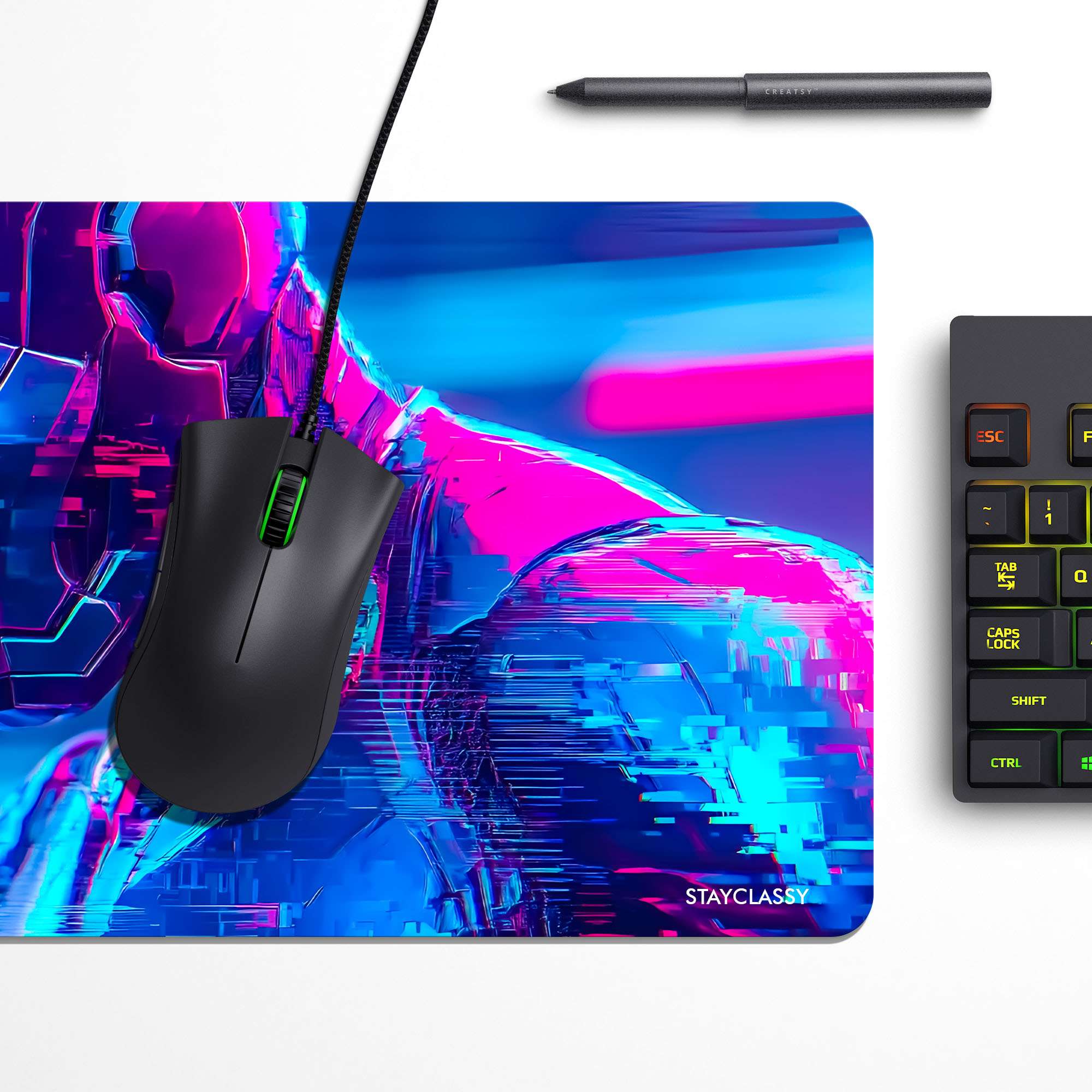 Cyber Iron Man Desk Mat image 2