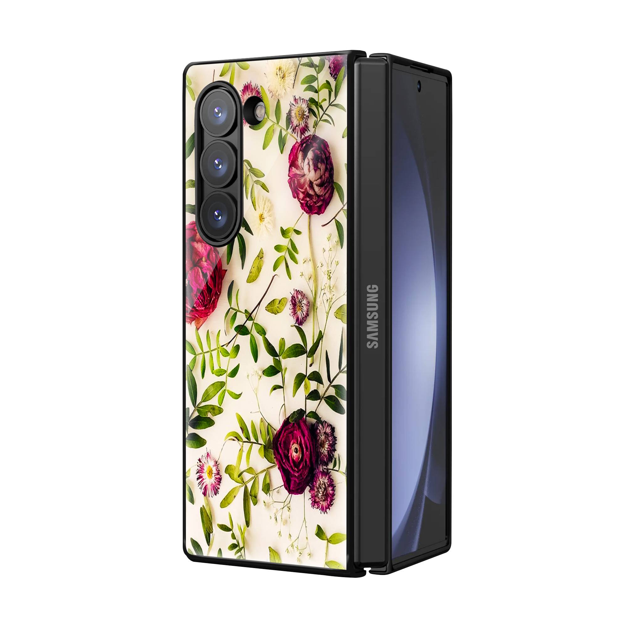 Dried Flowers Samsung Z Fold Glass Case Secondary image