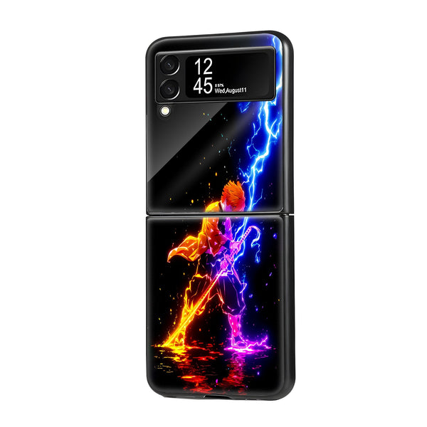 Zenitsu Agatsuma Samsung Z Flip Glass Case image 0