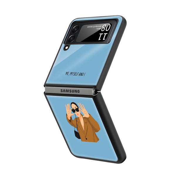 Myself Samsung Z Flip Glass Case image 1