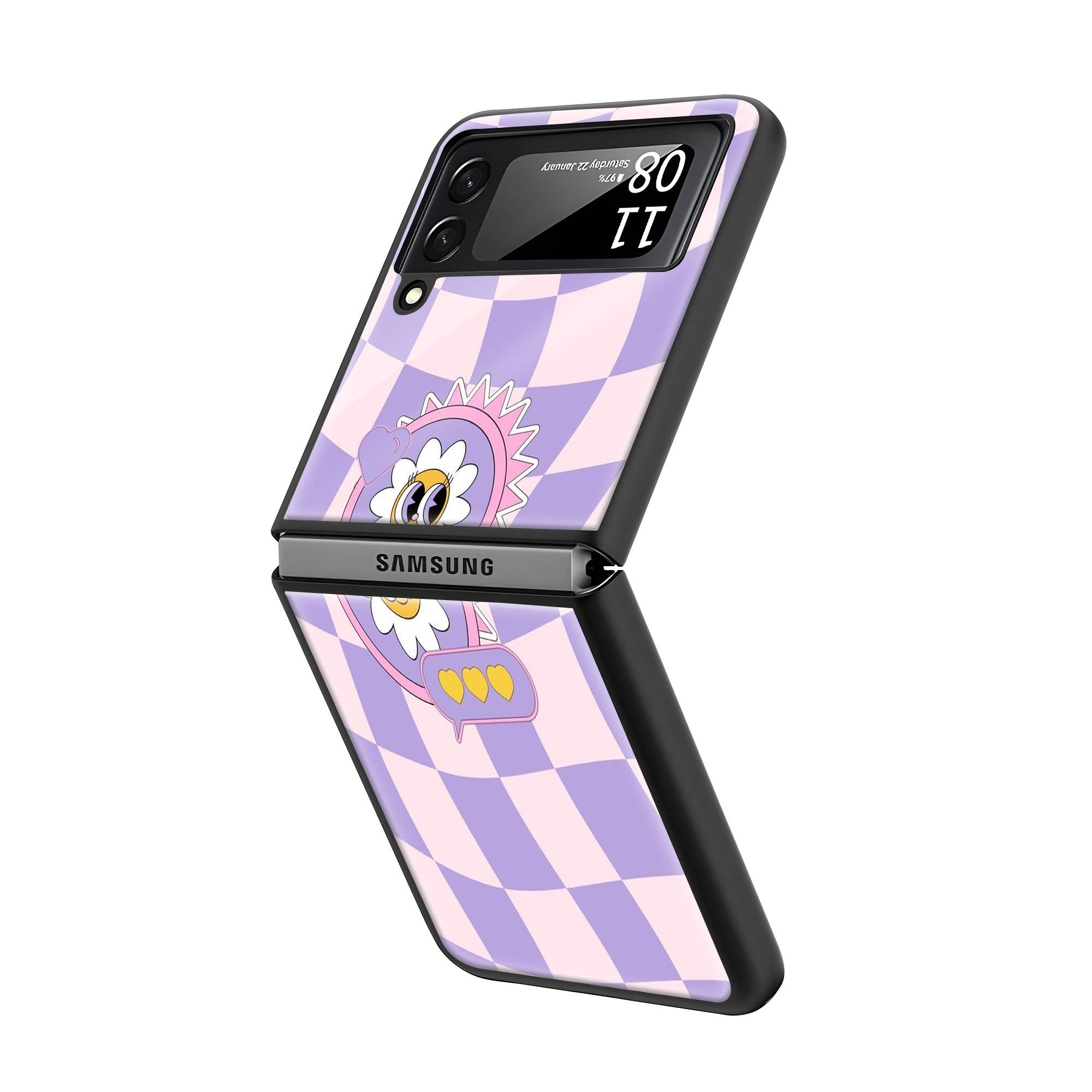 Groovy Feels Samsung Z Flip Glass Case Secondary image