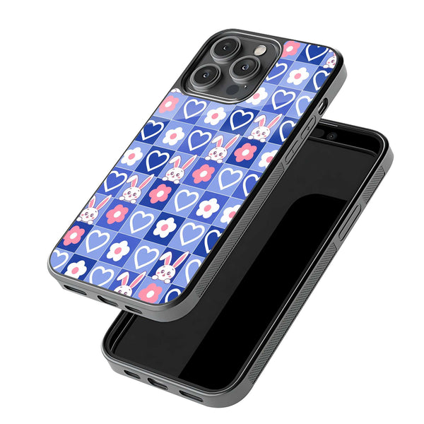 Kawaii Grid Glass Case image 2