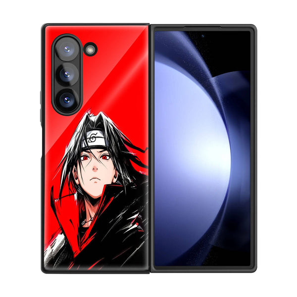 Itachi Uchiha Samsung Z Fold Glass Case image 2