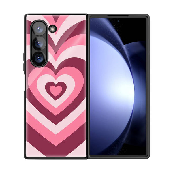 Pink Choko Samsung Z Fold Glass Case image 2